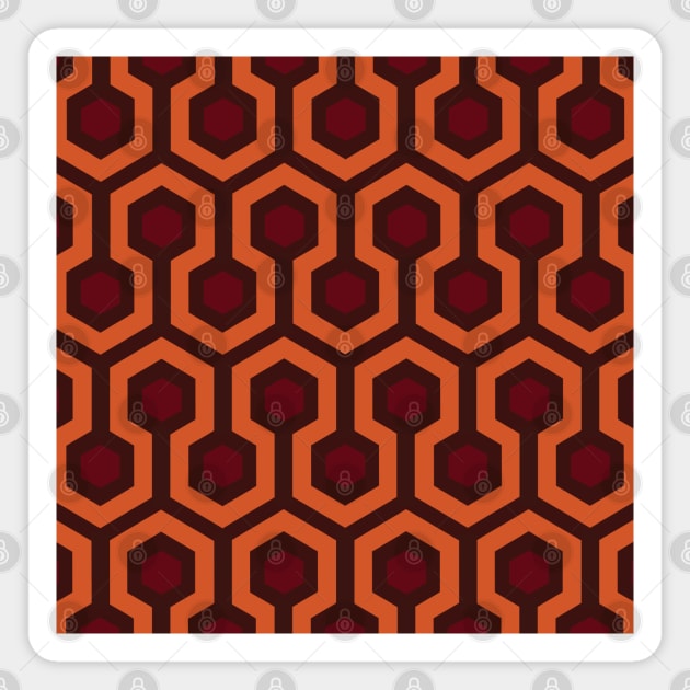 The Shining Carpet Pattern Magnet by PlaidDesign